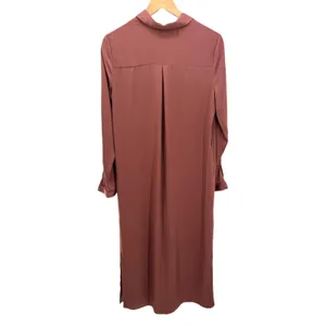 L'Academie Revolve Maxi Shirt Dress M Dusty Mauve Utility No Belt Minimalist thumbnail 8