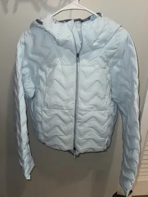 Free People FP Movement Gettin Lost Packable Puffer - Arctic Blue thumbnail 5