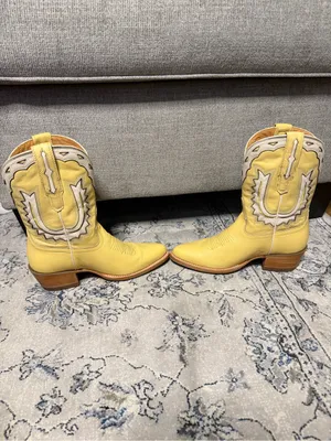 Tecovas The Jolene Pale Yellow Boots Size 6 thumbnail 9