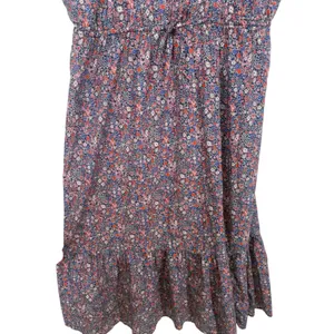 J.Crew Womens Liberty‎ Floral Mixed Print Tiered Ruffle Midi Dress Size Large thumbnail 10