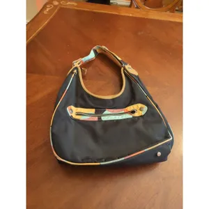 Kipling Delano Clutch Bag Black Orange Shoulder Bag thumbnail 5