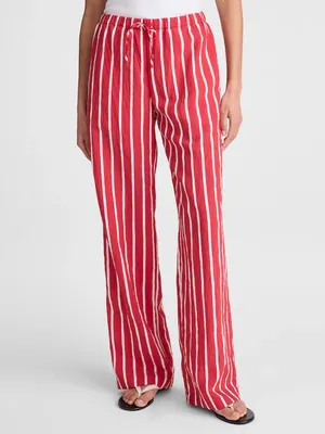Madewell Pull On Pants in Varsity Red Size Small NWT thumbnail 2