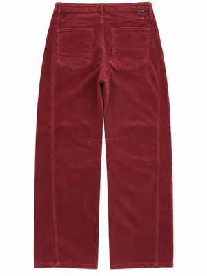 Risen Jeans Size 13/31 Brick Red Corduroy High Rise Wide Leg Pants thumbnail 3