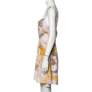 ASTR THE LABEL yellow tie dye mini dress size M EUC summer party thumbnail 3