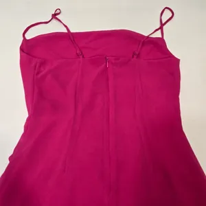 MORE TO COME Mileva Ruched Mini Dress in Fuchsia thumbnail 9