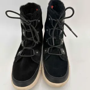 SOREL Women's Black Waterproof Lace-Up Explorer II Joan Boots Size 9.5 thumbnail 4
