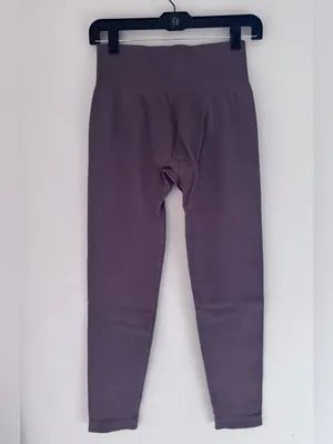 OQQ Size L Ribbed Seamless Workout High Waist Athletic Pants thumbnail 2