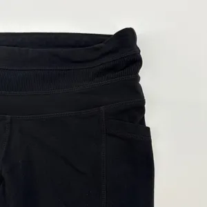 Athleta Women's Excursion Jogger Leggings Pockets Black Ribbed Small‎ thumbnail 4