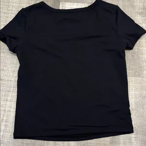 Amazon Henley Short Sleeve Top Black Size M thumbnail 4