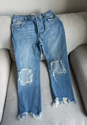 We The Free Straight Distressed Leg Jeans thumbnail 1