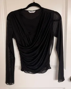 Amanda Uprichard Romine Mesh Long Sleeve Too Medium thumbnail 1