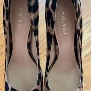 NINE WEST Leopard Faux Stiletto Platform Pumps- 8M thumbnail 13