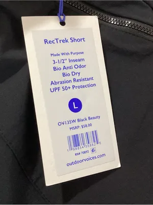 Outdoor Voices RecTrek Short Size Large NWT thumbnail 4