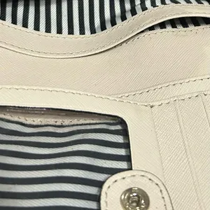 Kate Spade Black & Cream Wallet-Preowned-see wear in pics-Will heavily discount thumbnail 7