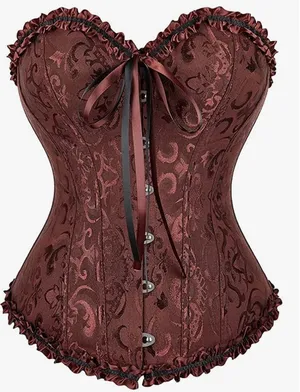 Women's brown corset bustier top Size XS thumbnail 1