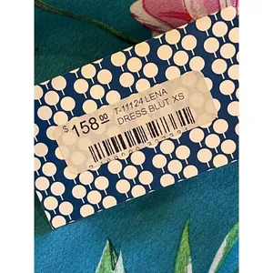 Tart Collections Lena Dress Women XS‎ Blue Floral Print Tie Waist Mini Boho thumbnail 13