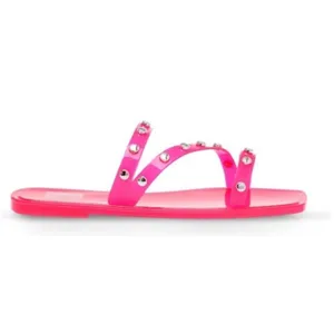 Dolce Vita Jelly Sandals Womens Size 6 Neon Pink‎ Slip On Shoes NEW thumbnail 11