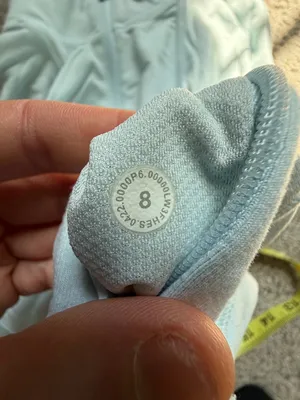 Lululemon Its Rulu Run Cropped Half Zip in Powder Blue Size 8 Athletic Pullover thumbnail 11