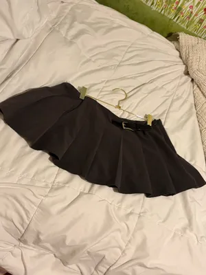 Gray mini skirt thumbnail 2