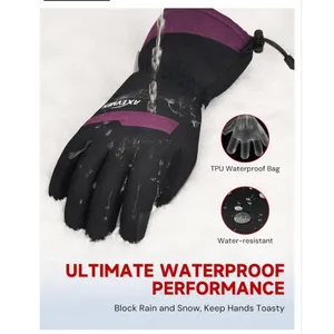 NEW Waterproof Ski Gloves Winter Gloves Unisex Touchscreen 3M Insulated L thumbnail 2