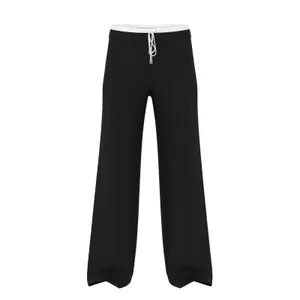 Victoria's Secret Pink On-the-Go Low-Rise Trouser Pants Black Wide Leg M NWT thumbnail 3