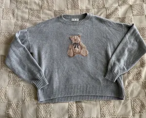 Hollister Easy Teddy Bear Graphic Crew Sweater size XS‎ Oversized thumbnail 1