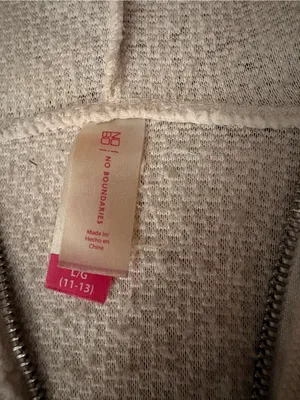 No Boundaries Cream Sherpa Zip-Up Hoodie thumbnail 2