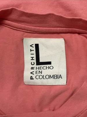 Washed Pink Cropped Tee with 'P' Patch - Women's Crop Top thumbnail 5