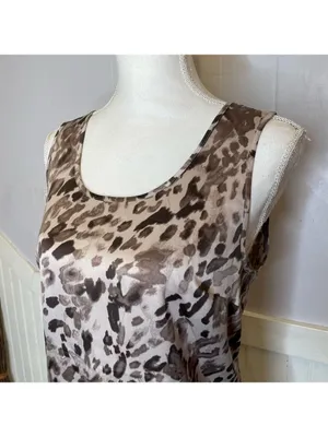 Ann Taylor Loft blouse leopard print thumbnail 4