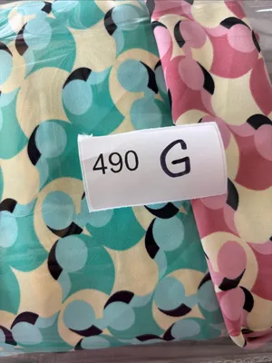 Diane Von Furstenberg Two-Tone Pink & Aqua Wrap Midi Dress thumbnail 11