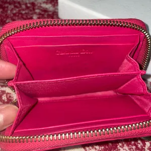 Christian Dior Pink Quilted Leather Card/Coin Case thumbnail 9