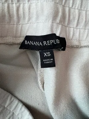 Banana Republic Light Taupe Drawstring Joggers thumbnail 5
