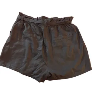 Garage Paperbag Waist Tie Belt Shorts Women's Size Medium Navy Blue High Rise‎ thumbnail 4