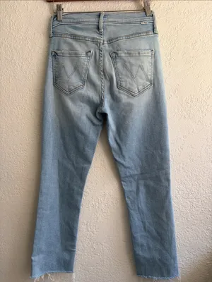 Mother Light Wash Women's Jeans - Classic Straight Fit thumbnail 3