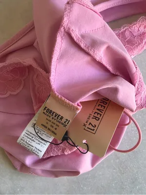Forever 21 Light Pink Lace-Trim Tie-Front Camisole thumbnail 2