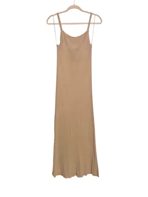 ZARA Knit Sleeveless Slip Maxi Dress SMALL thumbnail 3
