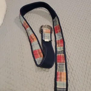 Patchwork Fabric Belt Orange thumbnail 2