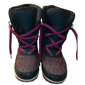 Sorel Tivoli II Boots Women Black Pink Plaid Waterproof‎ Apres Ski Fleece M thumbnail 3