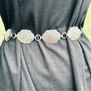 S.W. Concho Style Silver Link Belt Western Vibes thumbnail 7