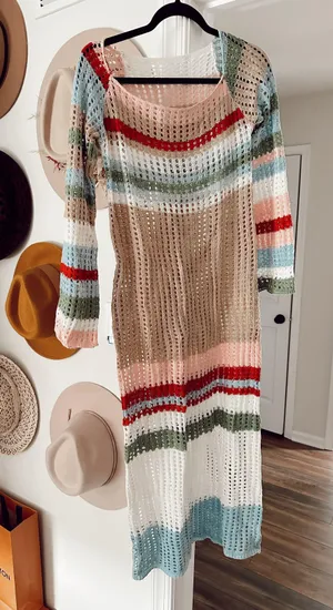 Knit Multi Colored Dress Multiple thumbnail 6