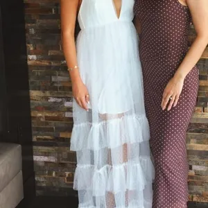 Selfie Leslie White Dress Lace Sheer thumbnail 4