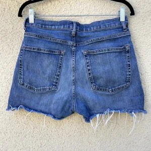 Everlane High Waist Straight Denim Jean Shorts Cutoffs 30 thumbnail 6