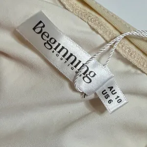 Beginning Boutique Beverley Cream Mesh Maxi Dress Open Back US 6 AU 10 DJ-22-002 thumbnail 7
