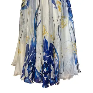 Terani Cocktail Dress 100% Silk Y2K Fairy Beaded Short Sheer Lined Flowy SZ 2 thumbnail 4