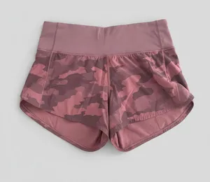 Lululemon Speed Up Short Tall 4 Pink Camo Running Athletic Lined Pocket thumbnail 1