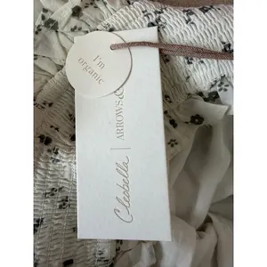 Cleobella x Arrows & Bow Organic Cotton Floral Smocked Ruffle Mini Skirt White M thumbnail 5