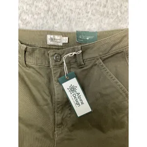 Alpine Design Womens 2 Barrel Pant Vintage Olive Green High Rise Relaxe ADW24905 thumbnail 2