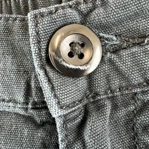 AEROPOSTALE Women's Size M Faded Slate Blue Gray Utility Cargo Pants Canvas Y2K thumbnail 4