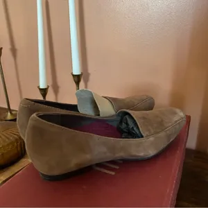 Munro Diedre Cocoa Suede Leather Brown‎ Flats Slip On Loafers Shoes NEW Size 7N thumbnail 3