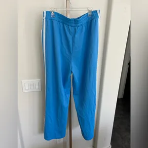 Athleta Tempo Mid Rise Wide Leg Track Pant Blue XL Tall NWT thumbnail 7